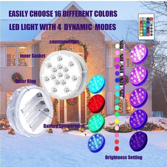 NIB Inflatable Outdoor Christmas Ball 24 Inch Large Christmas Blow Up Decoration - Picture 3 of 7